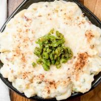 Jalapeno Popper Mac · White cheddar, cream cheese, diced jalapenos, and crispy bacon
