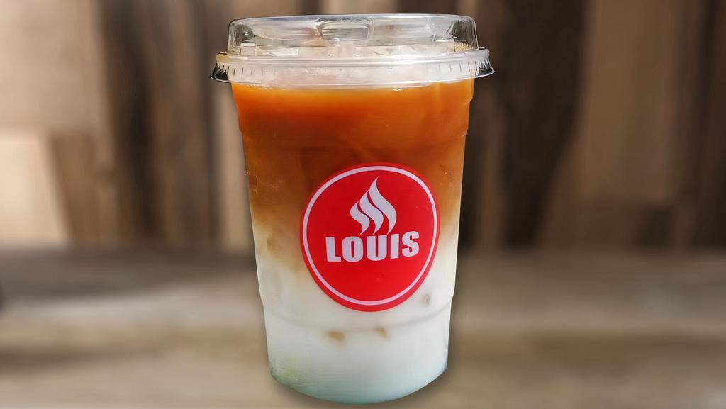 Iced Latte · Smooth and refreshing, the iced latte combines espresso, milk and ice cubes