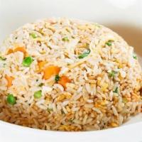 Egg & Scallion Fried Rice · Egg, scallion, peas, carrot