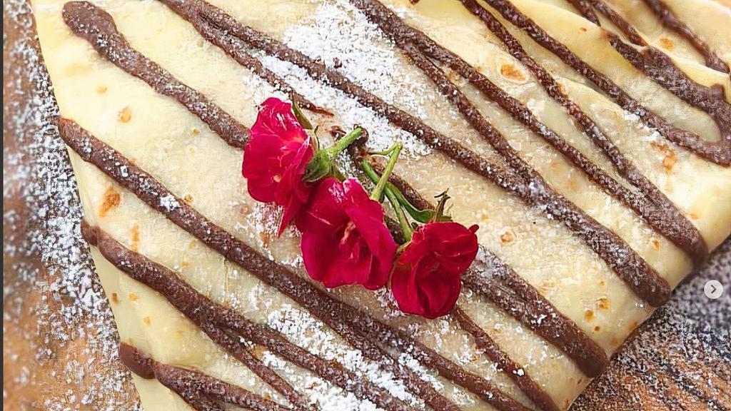 Sweet Plain Crepe · French crepe with nutella or honey on top.