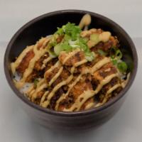 Karaage Bowl (Half) · The crispy fried chicken that represents Hokkaido japan. Enjoy the scent of garlic and ginge...