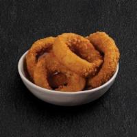 Giant Onion Rings · Served with BBQ Ranch