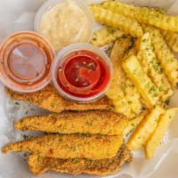 Fish Plate · Includes three pieces fish, Tartar sauce, coleslaw, two slices of bread, lemons.