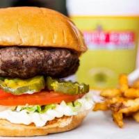 Youngster Burger Meal · Comes standard with Red and Pickle