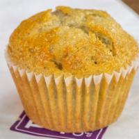 Muffin · Our large muffins are baked in house and provide you with a soft, crumbly texture. It's the ...