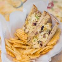 Chicken Salad Sandwich · Our house specialty! Premium white chicken, grapes, raisins, celery and toasted pecans on mu...