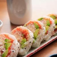 Popping · Crabmeat, avocado, shrimp tempura with special sauce.

Consuming raw or undercooked meats, p...