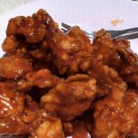 #201. General Tso'S Chicken · Spicy. Large chunks of chicken, deep fried until crispy, sautéed with special hot pepper sau...