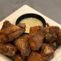 Fried Chicken Bites · Over a half pound of bite sized chicken pieces are marinated and then fried to crispy perfec...