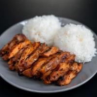Spicy Chicken Plate · Chicken marinated in our special home made teriyaki marinade then finished with a spicy teri...