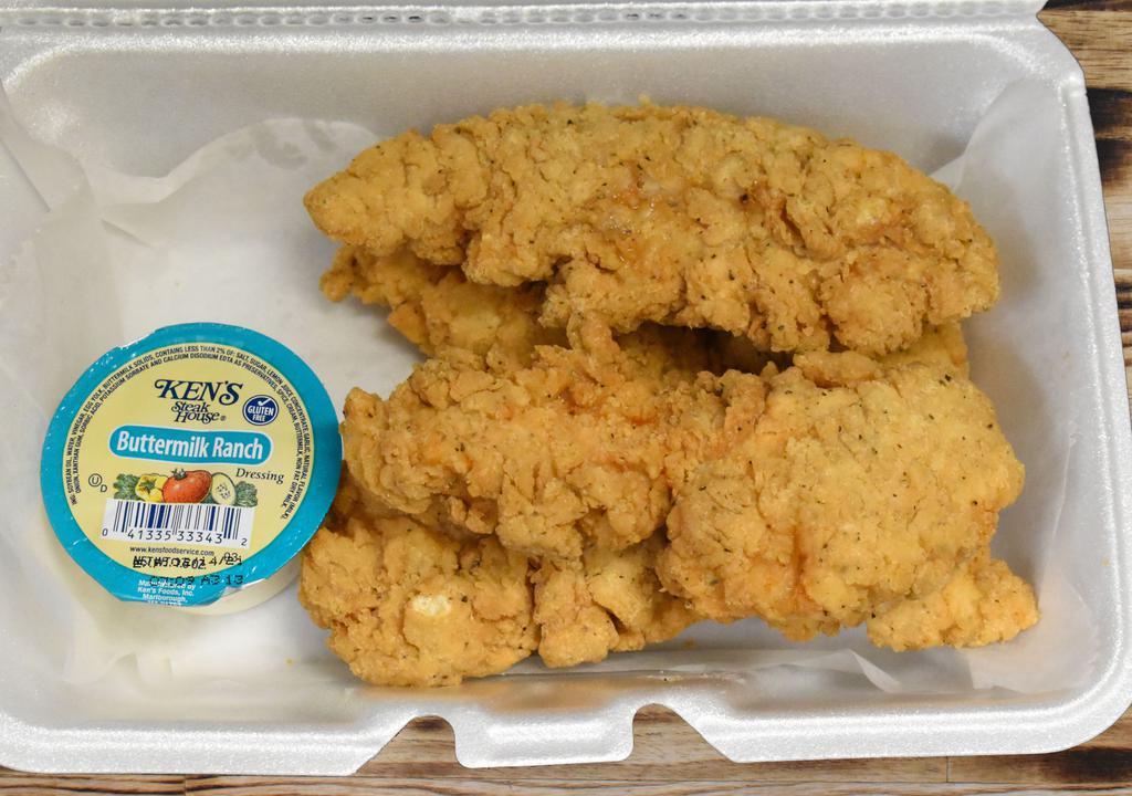4Pc Tender Only · Served with one 2oz dip sauce.