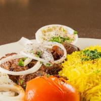 Lamb Kabob Plate · Juicy cubes of grilled lamb from the skewer marinated in Sababa's homemade sauce. Comes with...