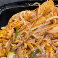 Pad Thai · Rice noodle cabbage, bean sprout, egg, onion, cucumber, peanut sweet and sour Thai chili sau...