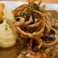 Chicken Marsala · 2 Grilled Chicken Breast Smothered In Our Scratch Marsala Sauce With Mushrooms And Onions. S...