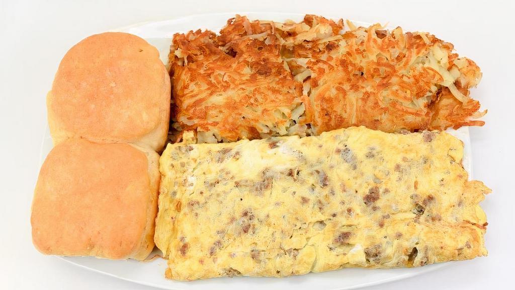 Sausage & Cheese Omelet · 