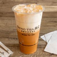 Thai Tea Latte (Large) · made with whole milk & no sugar adjustment available