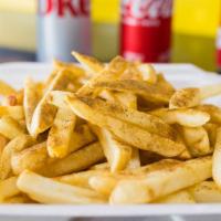 Spicy Fries · fresh fries topped with our homemade spicy seasoning