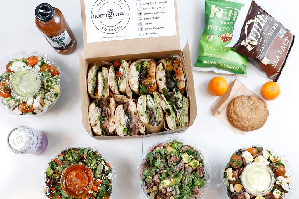 Homegrown · Sandwiches · Breakfast · Lunch · Takeout · Pickup · Vegetarian · Healthy · Vegan · Salad