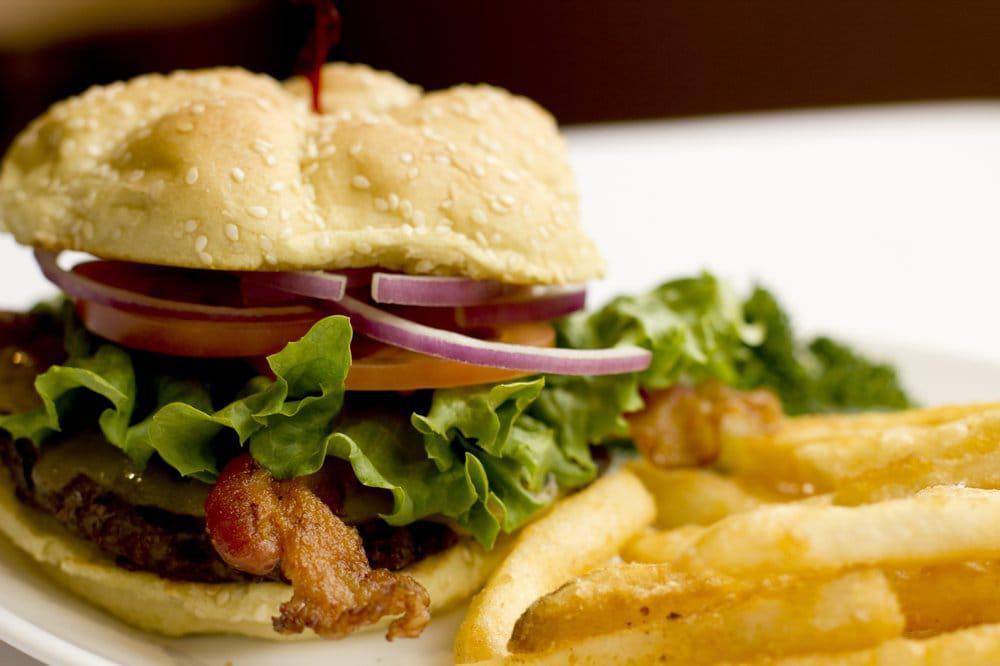 HILLTOP CAFE · Coffee · Salad · Sandwiches · Breakfast · Burgers