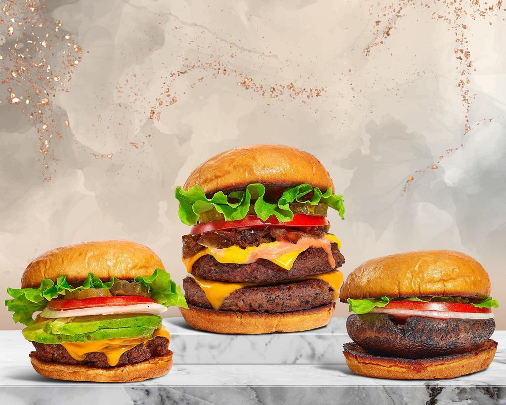 Shall We Vegan Burger · Burgers · Salad · Vegan