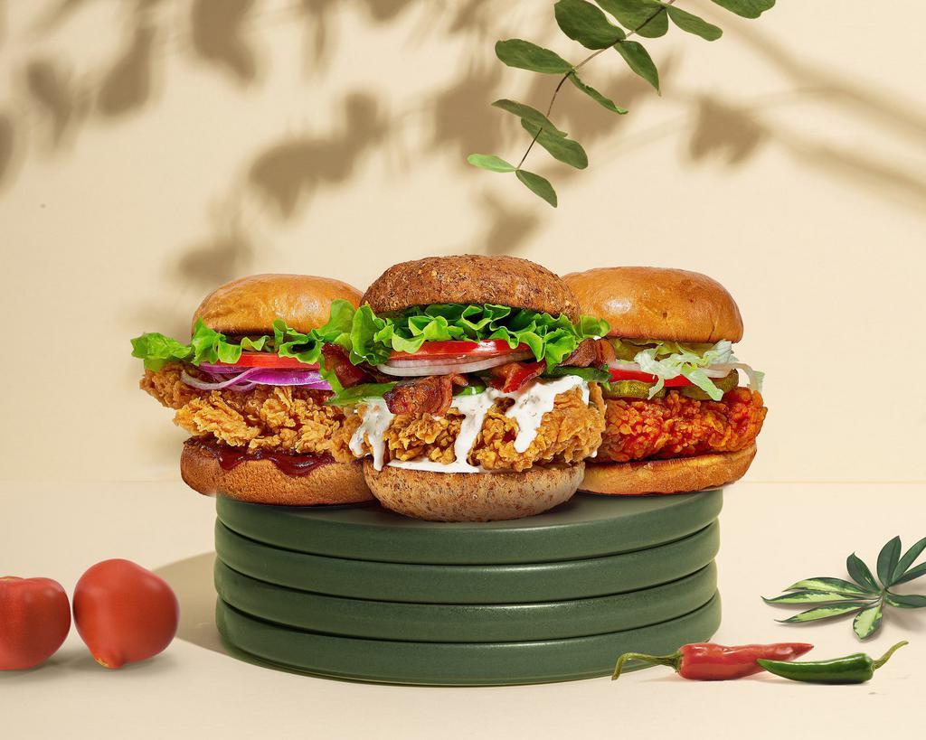 Vegan Cluckin Sandwiches · Vegetarian · Chicken · American · Fast Food · Vegan