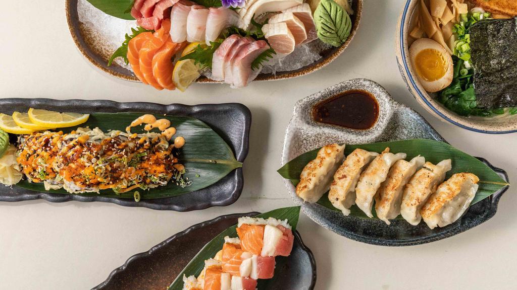 Big fish sushi · Sushi · Seafood · Asian · Ramen