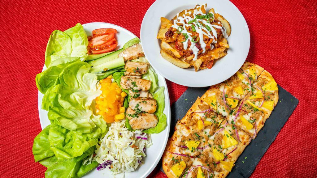 West Side Oasis · Pizza · Chicken · Salad · Seafood