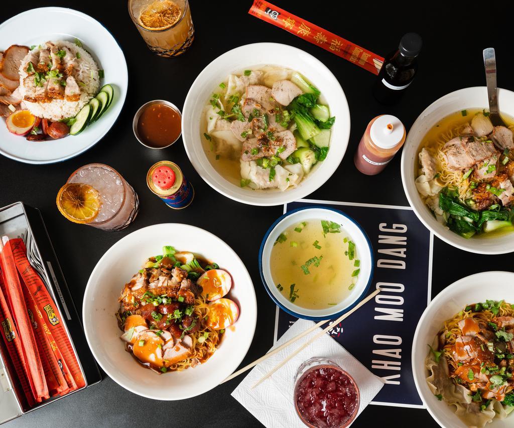 Khao Moo Dang · Thai · Alcohol · Vegetarian · Noodles