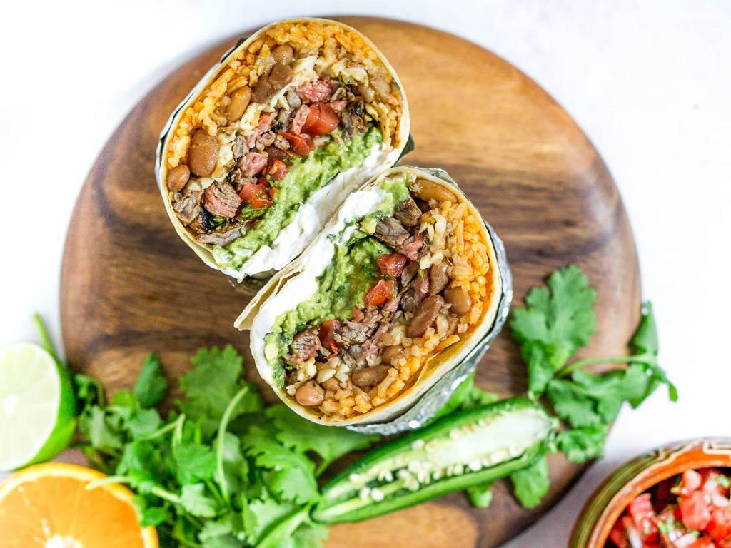 Rainbow breakfast burrito · Breakfast · Desserts · Mexican