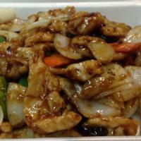 F-9. Szechuan Style Chicken · Hot and spicy.
