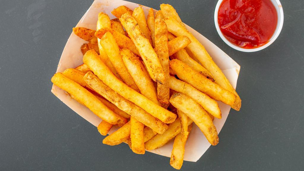French Fries · With butchers' spice and side of ketchup.