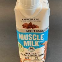 Muscle Milk Chocolate · 11 oz. non-dairy, low-fat, protein shake.