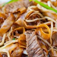 Chow Fun Noodles · Gluten free. A cantonese favorite! fresh wide rice noodles with yellow onion, scallions, and...