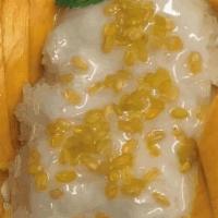Sweet Sticky Rice With Mango · The authentic mango with sticky rice