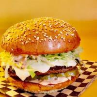The Bunk Burger · 1/3 lb patty w/lettuce, pickles, onion, Bunk sauce & American cheese
