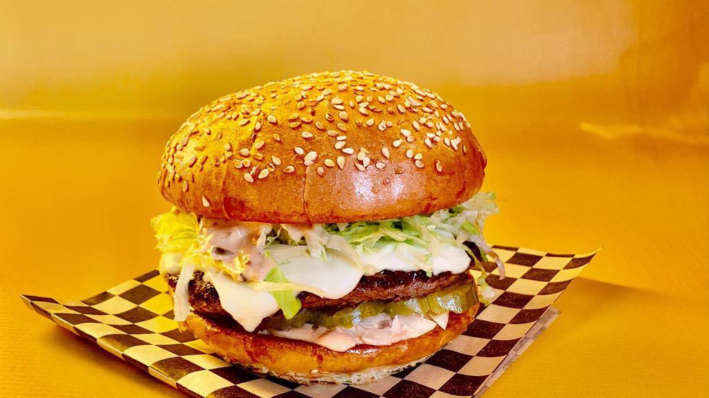 The Bunk Burger · 1/3 lb patty w/lettuce, pickles, onion, Bunk sauce & American cheese