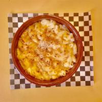 Mac & Cheese · baked with three cheeses
