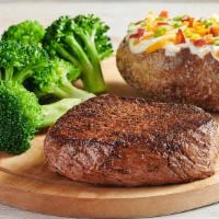 Outback Center-Cut Sirloin* · Center-cut for tenderness. Lean, hearty and full of flavor. Seasoned and seared. Served with...