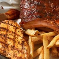 Drover'S Ribs & Chicken Platter · 1/2 rack of Outback Ribs and grilled chicken breast. Served with choice of two freshly made ...