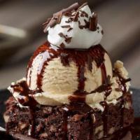 Chocolate Thunder From Down Under®** · An extra-generous pecan brownie topped with rich vanilla ice cream, our warm chocolate sauce...