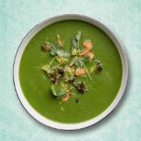 Green Dream Spinach Soup · A vibrant green blended soup with spinach and cream
