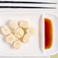 Shumai (8) · Shrimp dumplings.