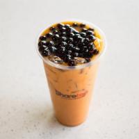 Thai Pearl Milk Tea · Ice cold with a creamy taste added by a bit of black tea flavor. The main ingredient is Thai...