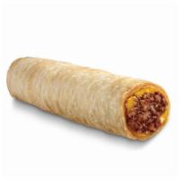 Crisp Meat Burrito · Seasoned beef and jalapeño cheese sauce rolled in a tortilla and cooked to perfection.