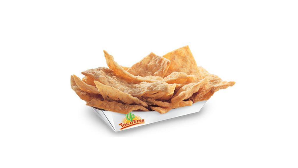 Cinnamon Crustos® · Golden wedges of fried flour tortilla covered in cinnamon and sugar.