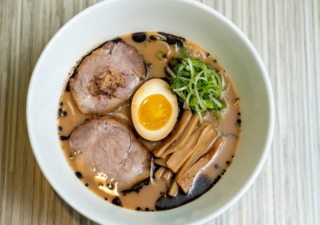 Shoyu Ramen Home Cooking Kit For Two · Feed 2 people/2 serving
It comes with 12oz soup and noodle, topping includes egg, scallions, pork and bamboo 
You cook noodle at home and reheat the soup and put topping as you like.