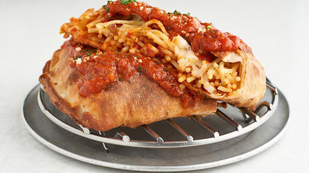 Baked Spaghetti · spaghetti, mozzarella, marinara or vodka cream sauce