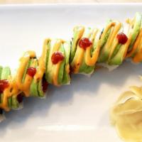 911 Roll (Spicy) · Spicy tuna roll topped with avocado, spicy mayo, hot sauce
