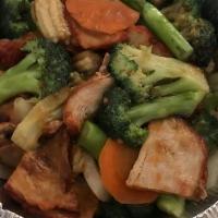 Vegetable Delight · This combo comes with steamed rice, mixed vegetables, and 2.5oz teriyaki sauce. 

We may be ...