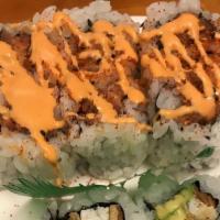 Spider Roll With Tobiko · (soft shell crab, eel sauce)